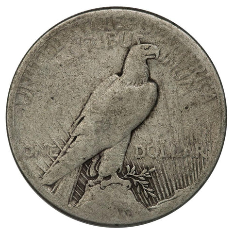 1921 High Relief Peace Dollar - About Good