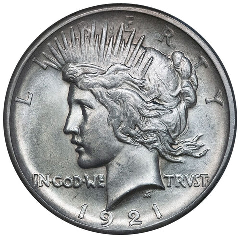 1921 High Relief Peace Dollar - About Uncirculated Details