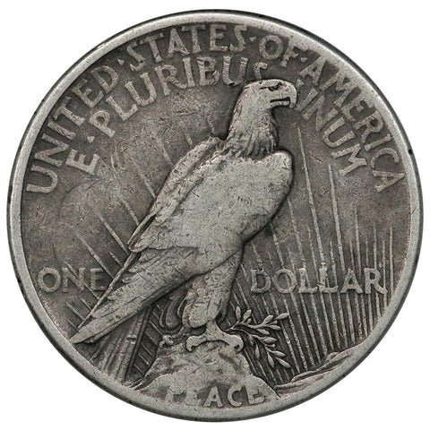 1921 High Relief Peace Dollar - Very Good