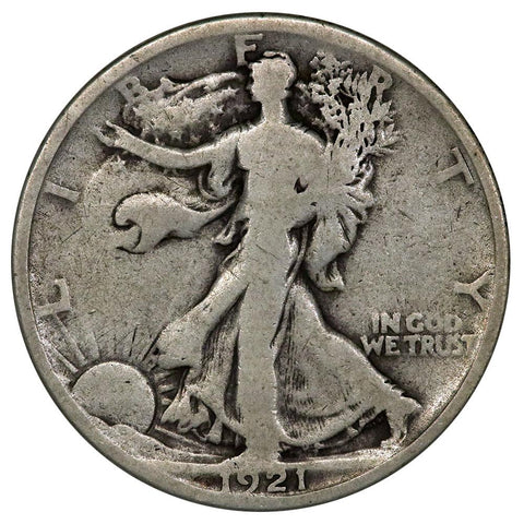 Key-Date 1921 Walking Liberty Halves - Very Good