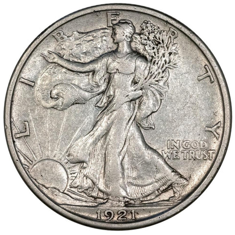 Key-Date 1921-D Walking Liberty Half Dollar - Extremely Fine