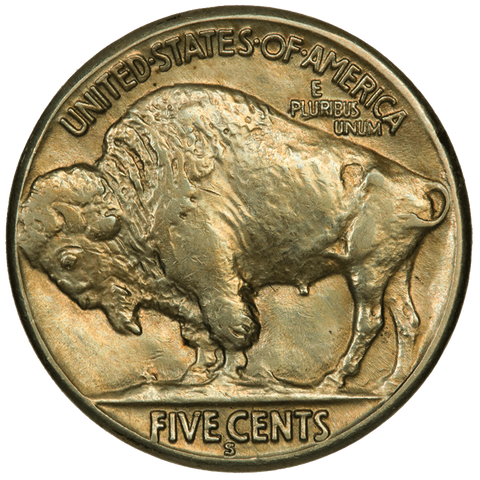 1921-S Buffalo Nickel - Choice About Uncirculated