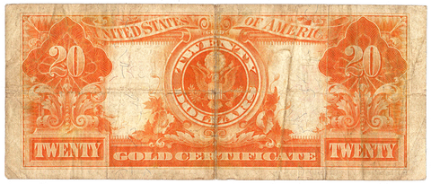 1922 $20 Gold Certificate Speelman/White (FR. 1187M) ~ Mule ~ Fine