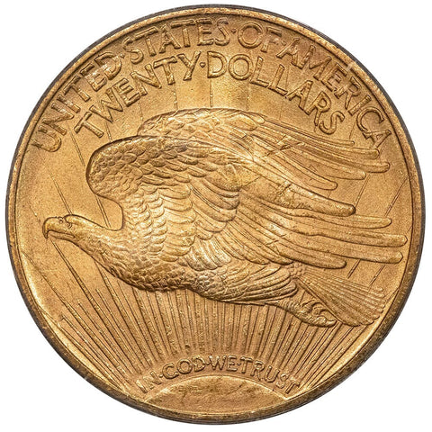 1922 $20 Saint Gaudens Double Eagle Gold Coin - PCGS MS 63 - Choice Uncirculated