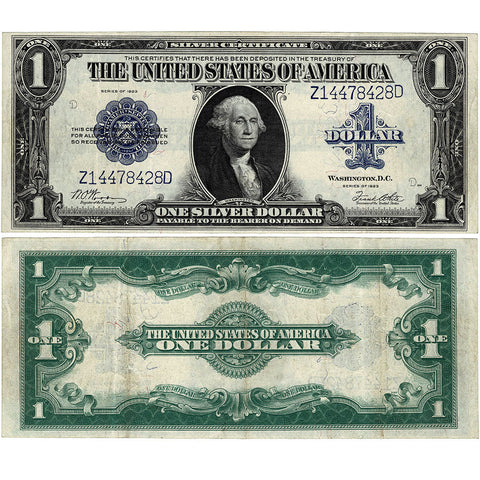 1923 $1 Large-Size Silver Certificate Fr. 238 - Crisp Very Fine