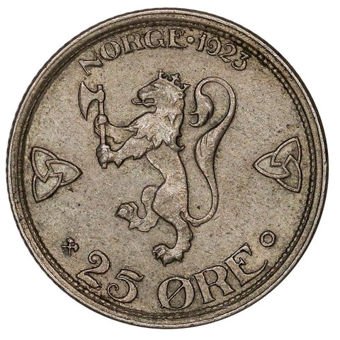 1923 Norway 25 Ore - KM.381 - Extremely Fine