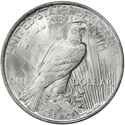 Certified Gem Peace Dollars in NGC MS 65 (1922-1925)