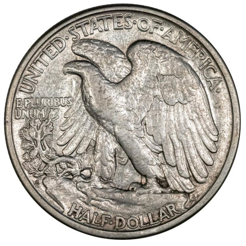 1923-S Walking Liberty Half Dollar - About Uncirculated Detail