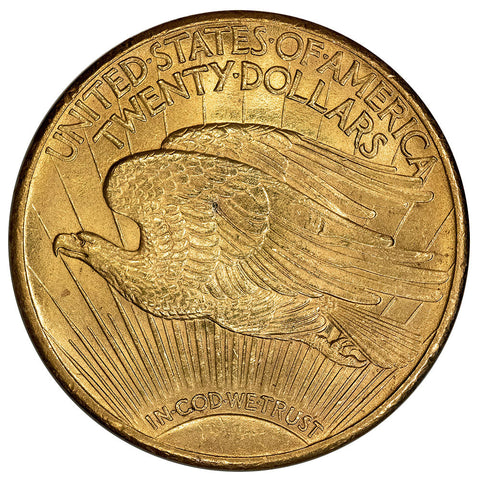 1924 $20 Saint Gauden's Gold Double Eagle - About Uncirculated