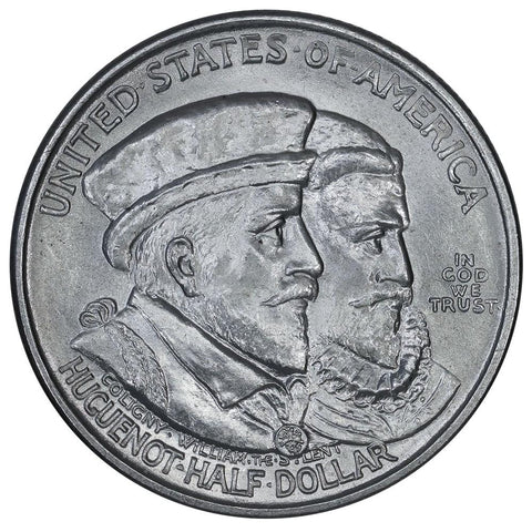 1924 Huguenot Silver Commemorative Half Dollar - Brilliant Uncirculated