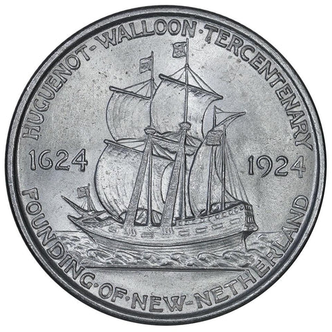 1924 Huguenot Silver Commemorative Half Dollar - Brilliant Uncirculated