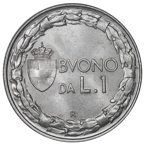1924-R Italy 1 Lire KM.62 - Choice Brilliant Uncirculated