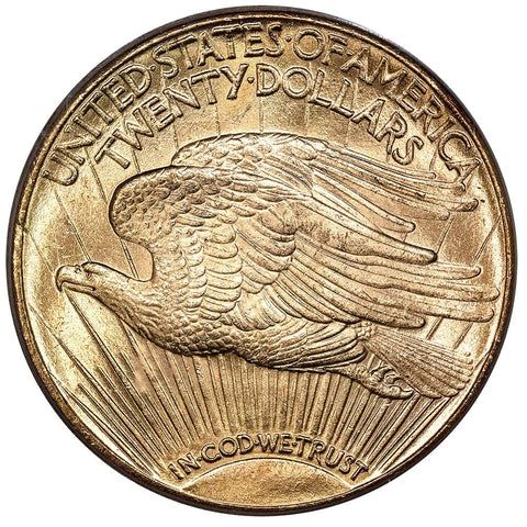 1925 $20 Saint Gaudens Double Eagle Gold Coin - PCGS MS 65 - Gem Uncirculated