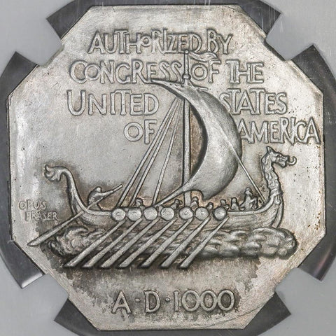 1925 Norse American Centennial Medal - Thin - NGC MS 62