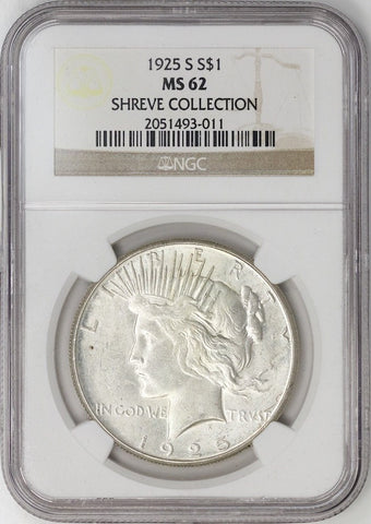 Complete 1921-1934 P•D•S 24-Coin Peace Dollar Set - NGC Certified MS 61-63