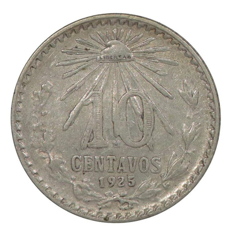 1925 Mexico 10 Centavos KM# 431 - XF