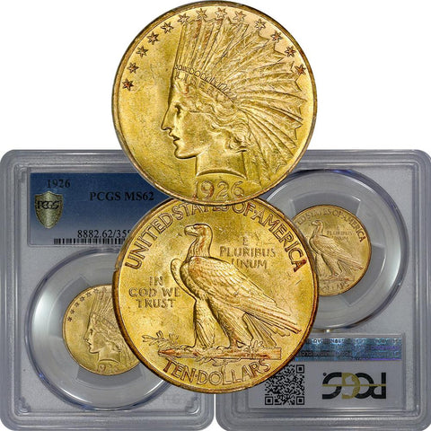 1926 $10 Indian Gold Coin - PCGS MS 62 - Brilliant Uncirculated
