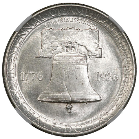 1926 Sesquicentennial Silver Commemorative Half Dollar - NGC MS 62