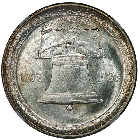 1926 Sesquicentennial Silver Commemorative Half Dollar - NGC MS 64+