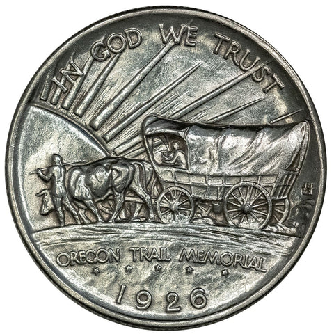 1926-S Oregon Trail Silver Commemorative Half Dollar - Brilliant Uncirculated