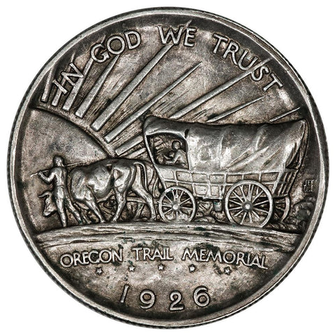 1926-S Oregon Trail Silver Commemorative Half Dollar - About Uncirculated