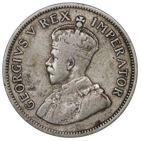 1927 South Africa Silver Shilling KM.17.2 - Fine/Very Fine