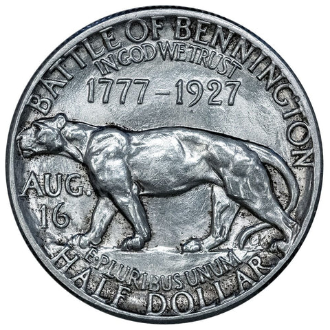 1927 Vermont Silver Commemorative Half Dollar - Brilliant Uncirculated