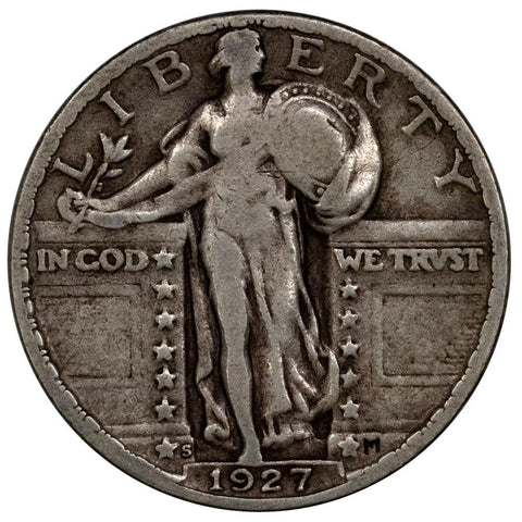 Semi-Key 1927-S Standing Liberty Quarter - Nominal Very Fine