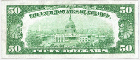 1928 $50 Federal Reserve Note (Chicago District) FR. 2100G - Crisp AU/Uncirculated
