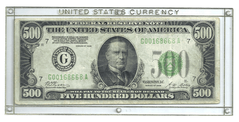 1928 $500 Federal Reserve Note, Chicago District - Fr. 2200-G - Very Fine