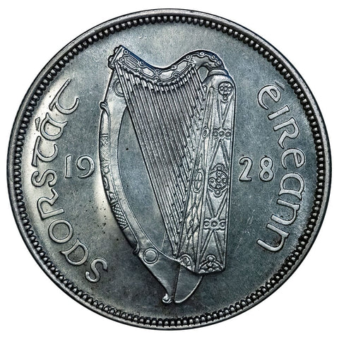 Proof 1928 Ireland Silver Half Crown KM. 8 - Gem Proof
