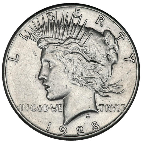 1928 Peace Dollar - About Uncirculated