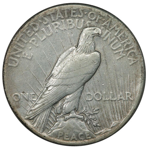 Key-Date 1928 Peace Dollar - Net Fine - VF Obverse/VG Reverse