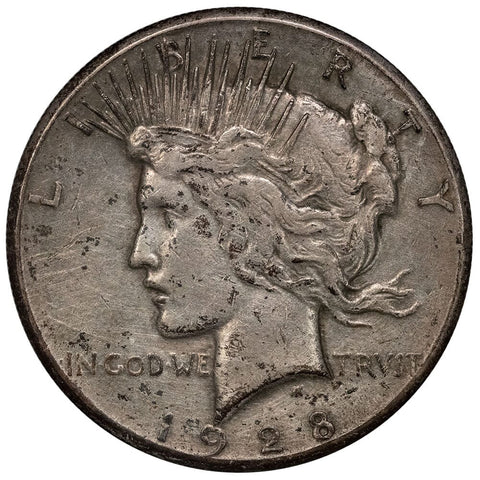 1928 Peace Dollar - Extremely Fine Details