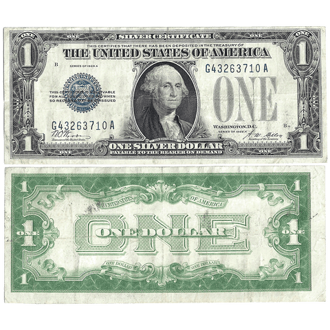 1928-A $1 "Funnyback" Silver Certificate Fr. 1601 - Very Fine
