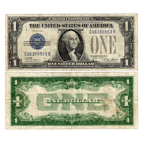 1928-A $1 "Funnyback" Silver Certificate Fr. 1601 - Fine