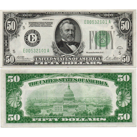 1928-A $50 Federal Reserve Note Richmond District FR. 2101E - About Uncirculated