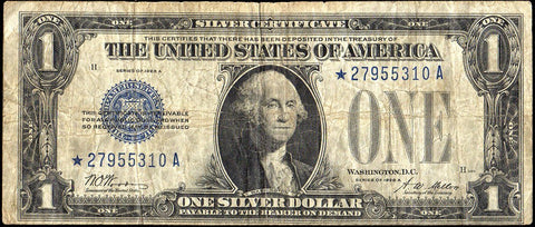 1928-A $1 "Funnyback" Silver Certificate Fr. 1601* - Very Good