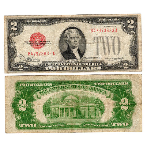 1928-C $2 Legal Tender Note Fr. 1504 - Fine
