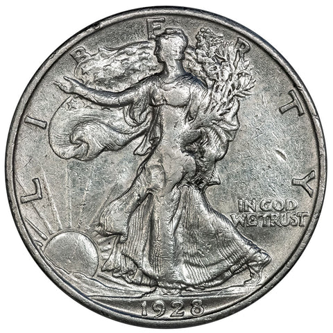 1928-S Walking Liberty Half Dollar - XF Details (cleaned)