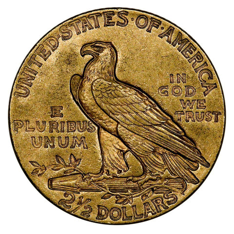 1929 $2.5 Indian Quarter Eagle Gold Coin - About Uncirculated