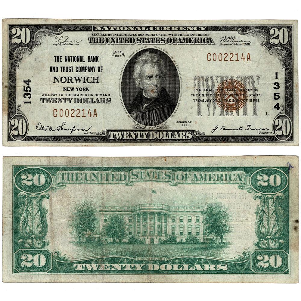 20 Dollar Bill Front And Back Actual Size