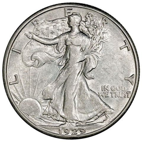 1929-S Walking Liberty Half Dollar - About Uncirculated