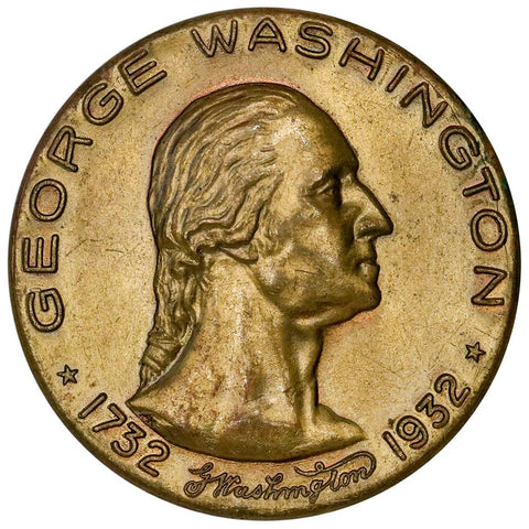 1932 George Washington Bronze Medal B-914 - Virginia's Greatest Son - Choice Uncirculated