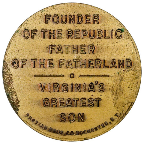 1932 George Washington Bronze Medal B-914 - Virginia's Greatest Son - Choice Uncirculated