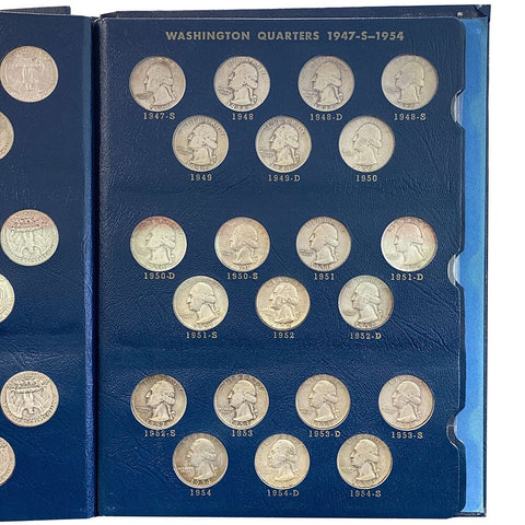 1932 to 1964 P-D-S Washington Quarter Set - Good/Very Good to AU