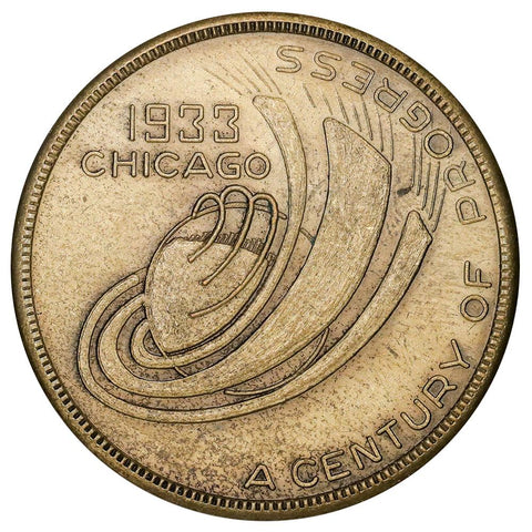 1933 Chicago Century of Progress Electrical Group Building 33mm Medal - Uncirculated