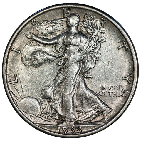 1933-S Walking Liberty Half Dollar - About Uncirculated