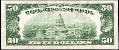 1934 $50 Federal Reserve Star Note Richmond District Fr. 2102-E* - Choice Very Fine