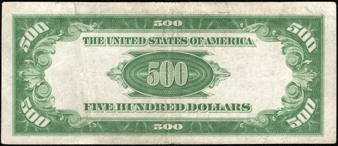 1934 $500 Federal Reserve Note, Cleveland District - Fr. 2201-D - Very Fine